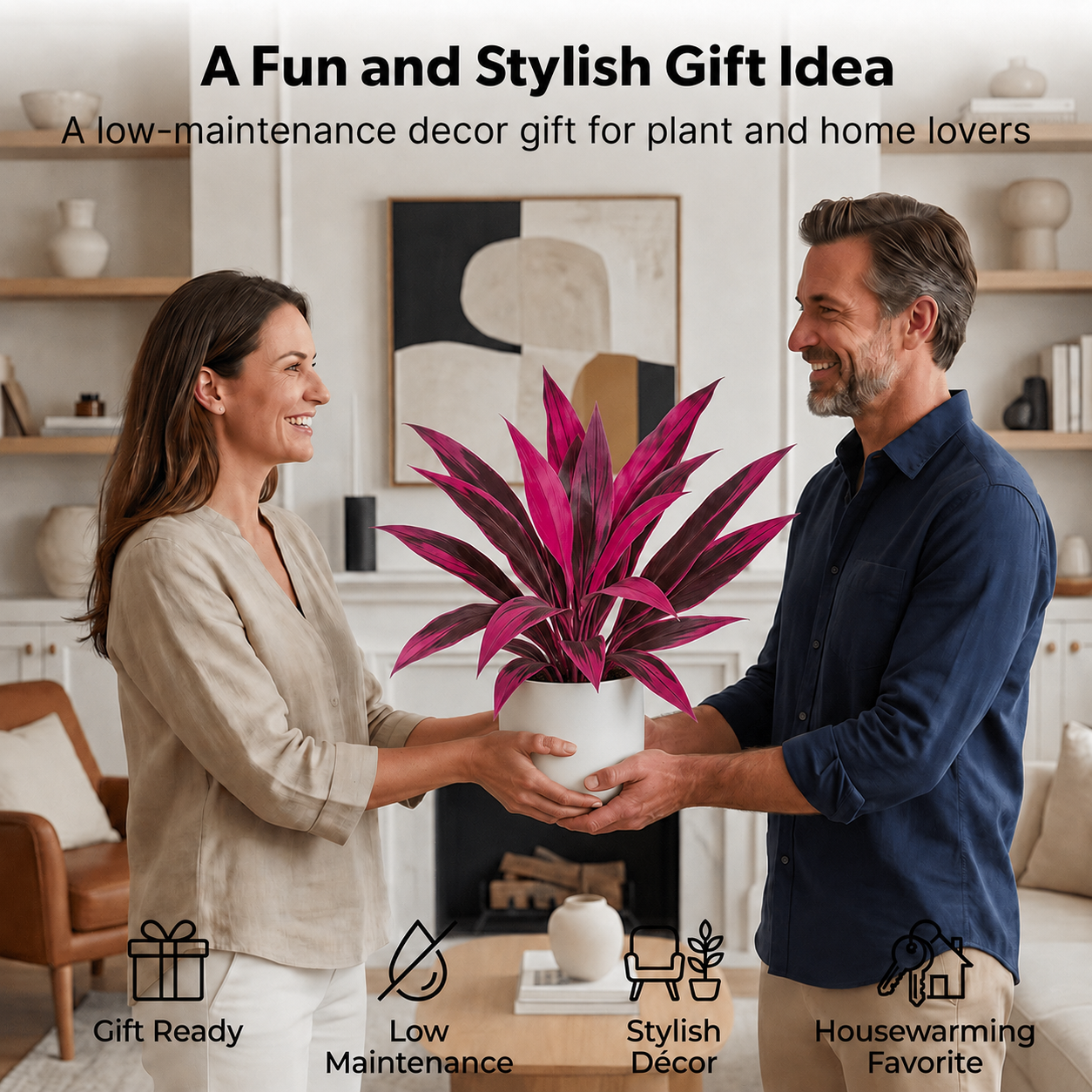 🔥 Last Day 60% OFF 🌿 UV-Resistant Artificial Boston Fern & Dragon’s Blood Tree Plants for Patio, Porch & Home Decor