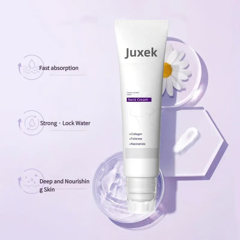 Juxek® Neck Firming Cream Reduces Wrinkles and Double Chin,Five Rollers for All Around Massage