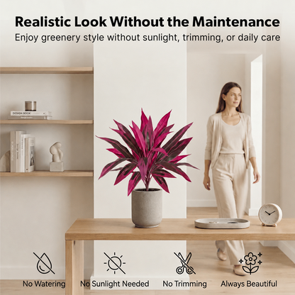 🔥 Last Day 60% OFF 🌿 UV-Resistant Artificial Boston Fern & Dragon’s Blood Tree Plants for Patio, Porch & Home Decor