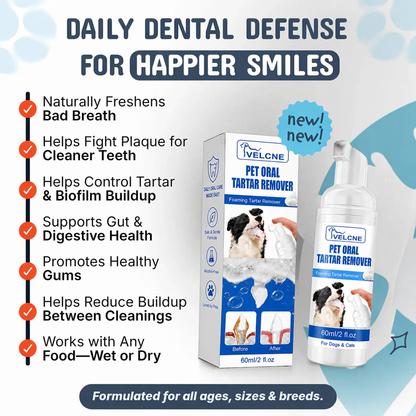 VELCNE™ Pet Dental Tartar Care Spray for Dogs & Cats