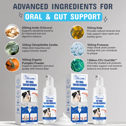 VELCNE™ Pet Dental Tartar Care Spray for Dogs & Cats
