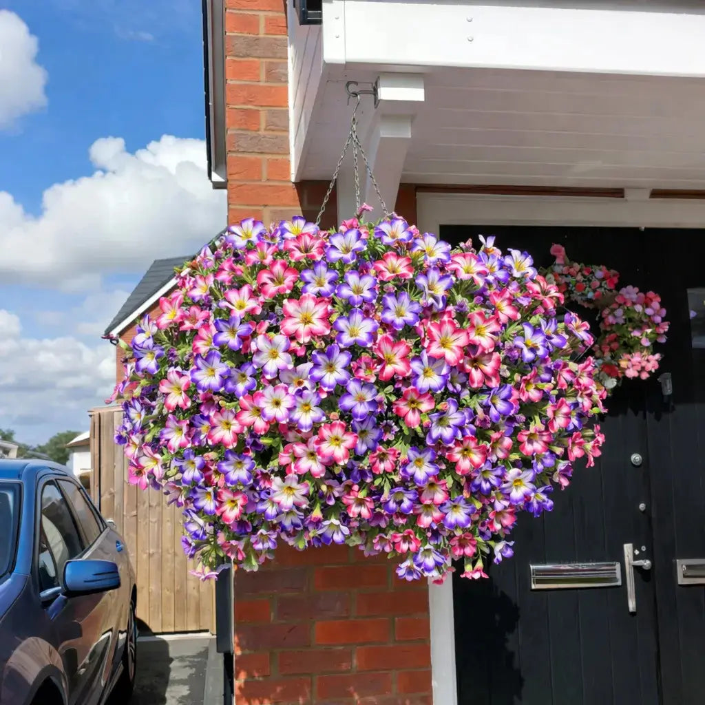 🔥 On Sale Only Today 🌸 UV Resistant Artificial Petunias Flowers for Planters, Patio, Garden & Home Decor, Outdoor & Indoor