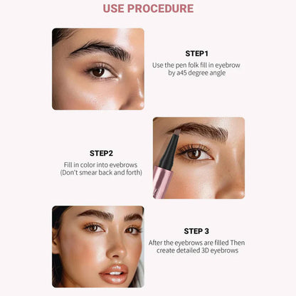 The Precision Micro-Fork Brow Pen: 36-Hour Waterproof Formula for Naturally Defined, Flawless Brows (Vegan & Cruelty-Free)