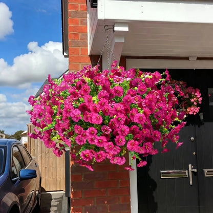 🔥 On Sale Only Today 🌸 UV Resistant Artificial Petunias Flowers for Planters, Patio, Garden & Home Decor, Outdoor & Indoor