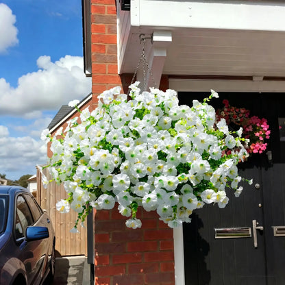 🔥 On Sale Only Today 🌸 UV Resistant Artificial Petunias Flowers for Planters, Patio, Garden & Home Decor, Outdoor & Indoor