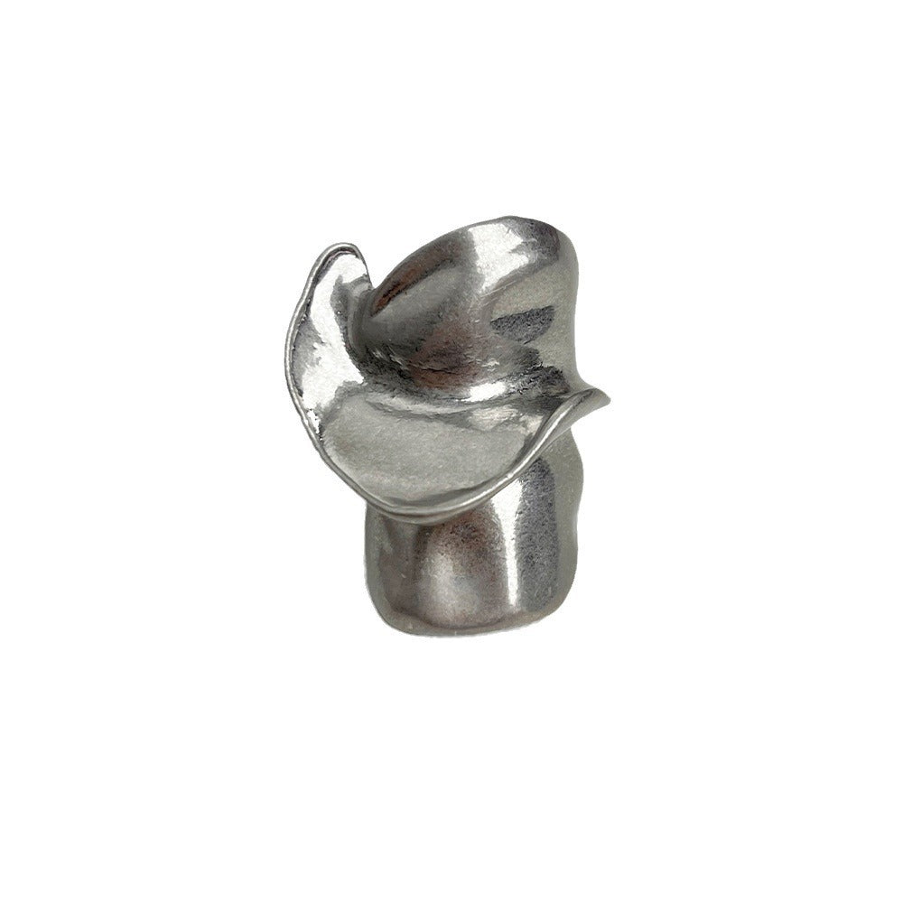 European and American heavy industry rings, high-end exaggerated personality, irregular index finger rings, fashion catwalk ring