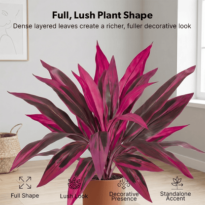 🔥 Last Day 60% OFF 🌿 UV-Resistant Artificial Boston Fern & Dragon’s Blood Tree Plants for Patio, Porch & Home Decor