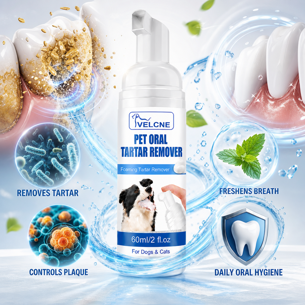 VELCNE™ Pet Dental Tartar Care Spray for Dogs & Cats
