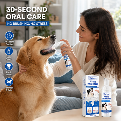 VELCNE™ Pet Dental Tartar Care Spray for Dogs & Cats