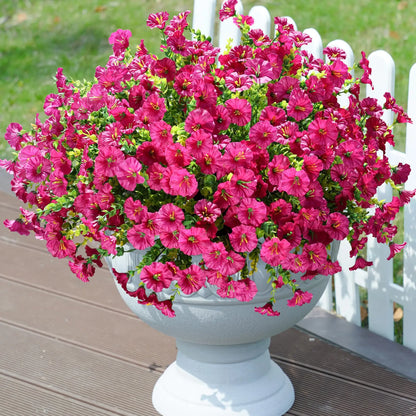 🔥 On Sale Only Today 🌸 UV Resistant Artificial Petunias Flowers for Planters, Patio, Garden & Home Decor, Outdoor & Indoor
