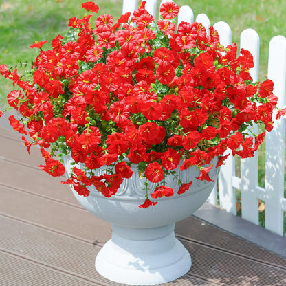 🔥 On Sale Only Today 🌸 UV Resistant Artificial Petunias Flowers for Planters, Patio, Garden & Home Decor, Outdoor & Indoor
