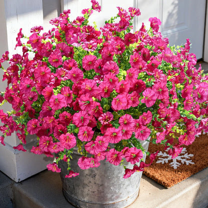 🔥 On Sale Only Today 🌸 UV Resistant Artificial Petunias Flowers for Planters, Patio, Garden & Home Decor, Outdoor & Indoor